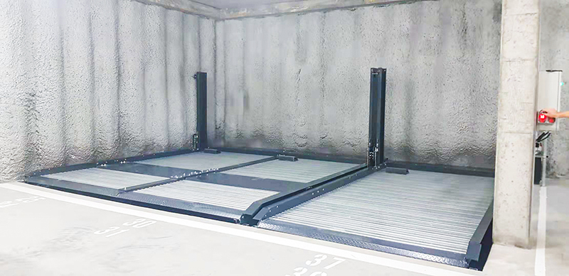 地坑式停車提高停車效率，還能省下不少空間